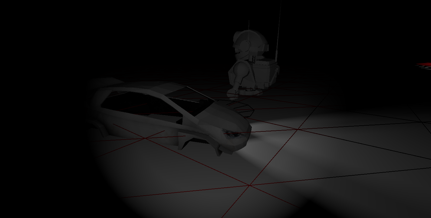 Lighting Example - Spotlights in action